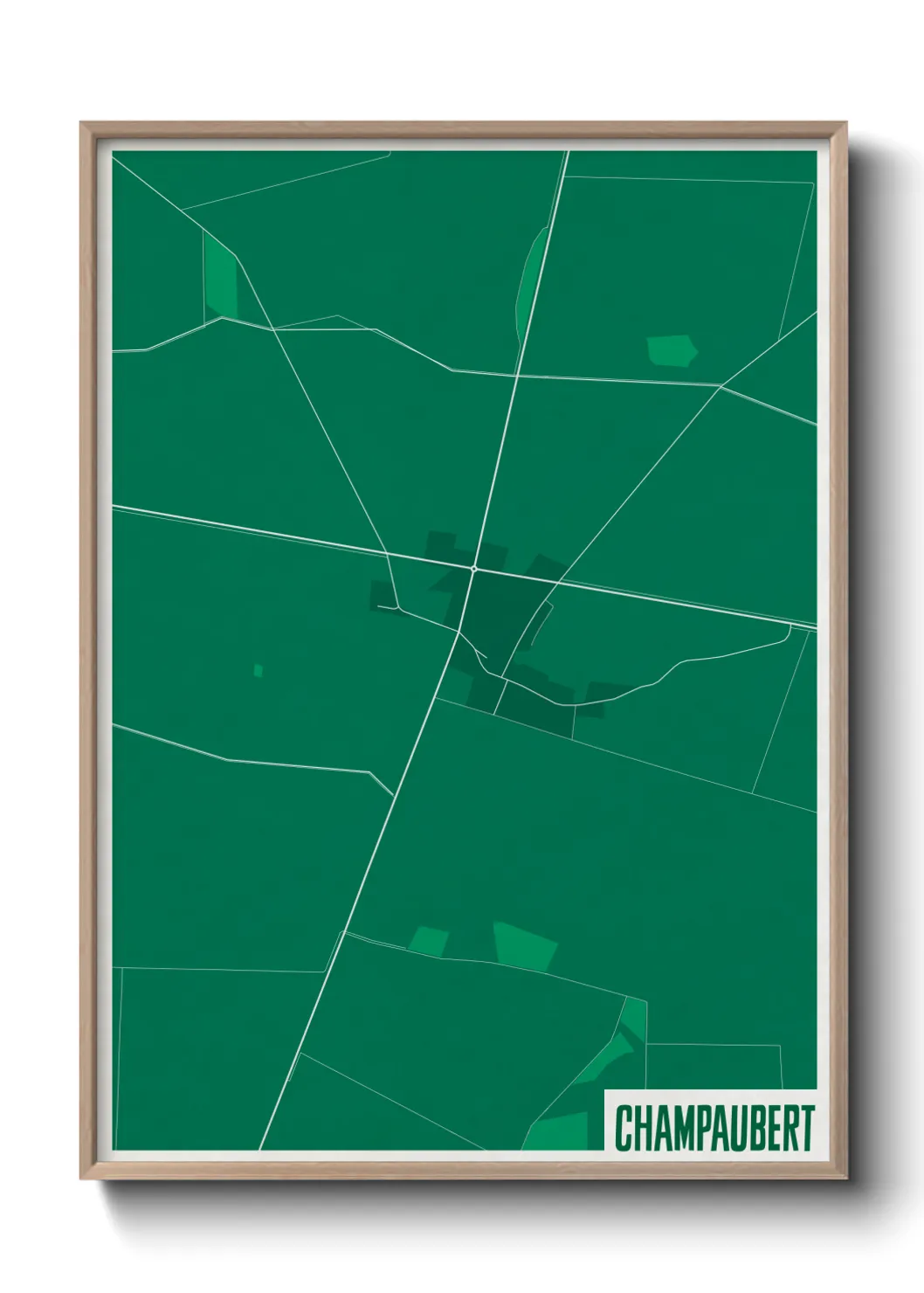 Une affiche de carte sur Champaubert