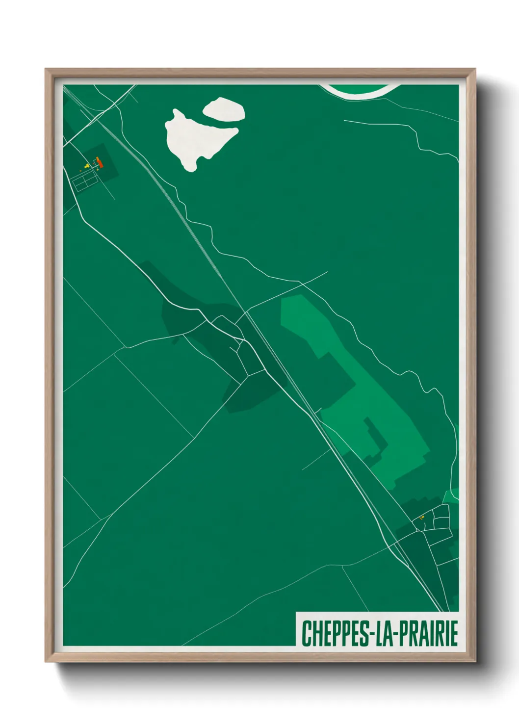 Un poster carteCheppes-la-Prairie