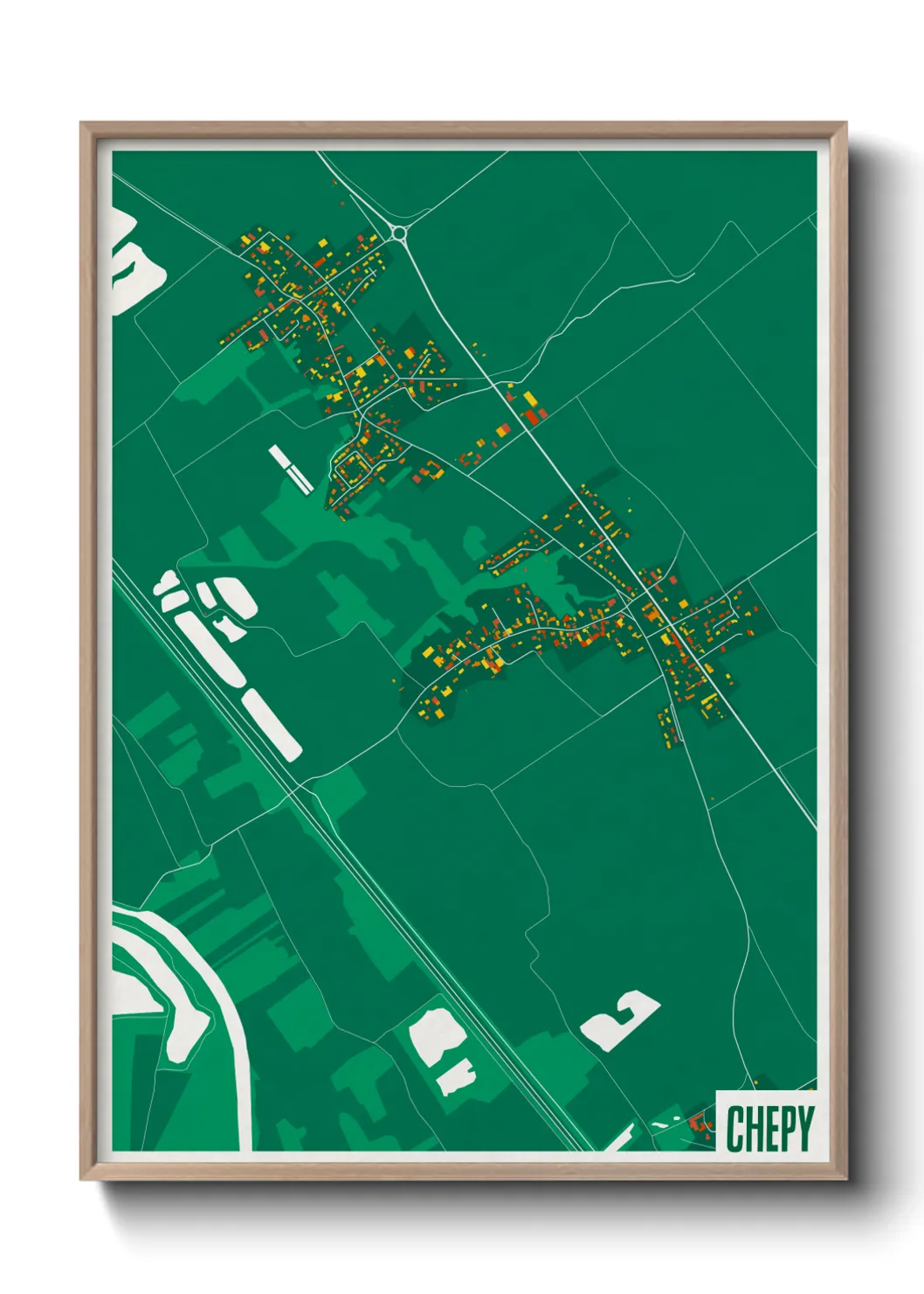 Une affiche de carte sur Chepy