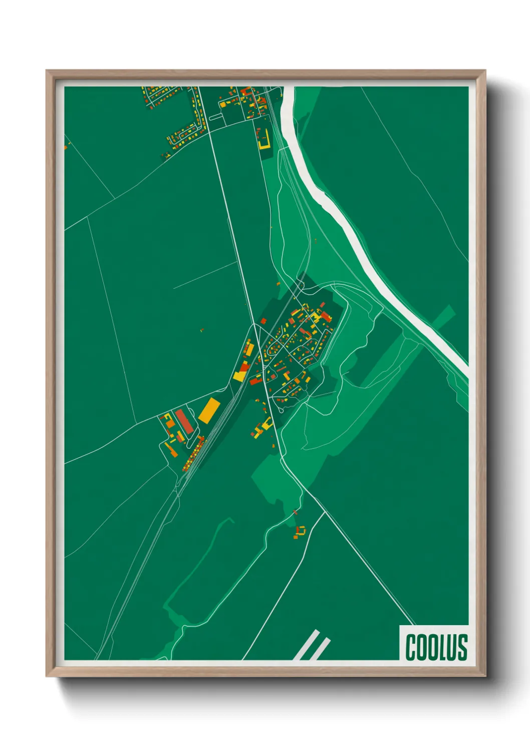 Une affiche de carte sur Coolus