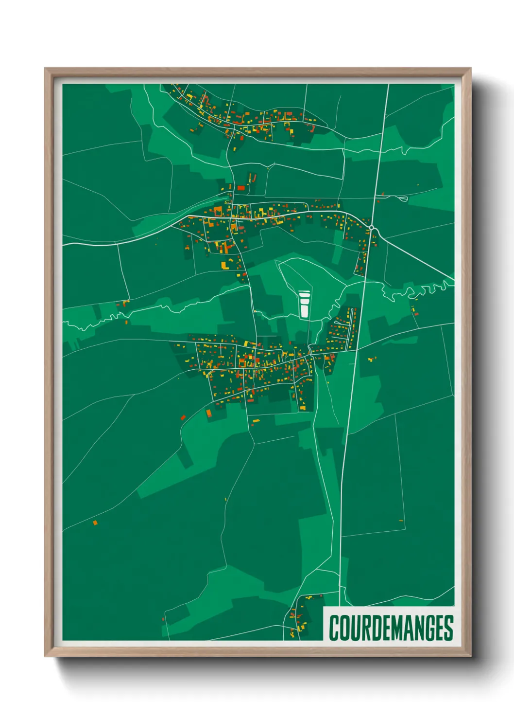 Un poster carteCourdemanges