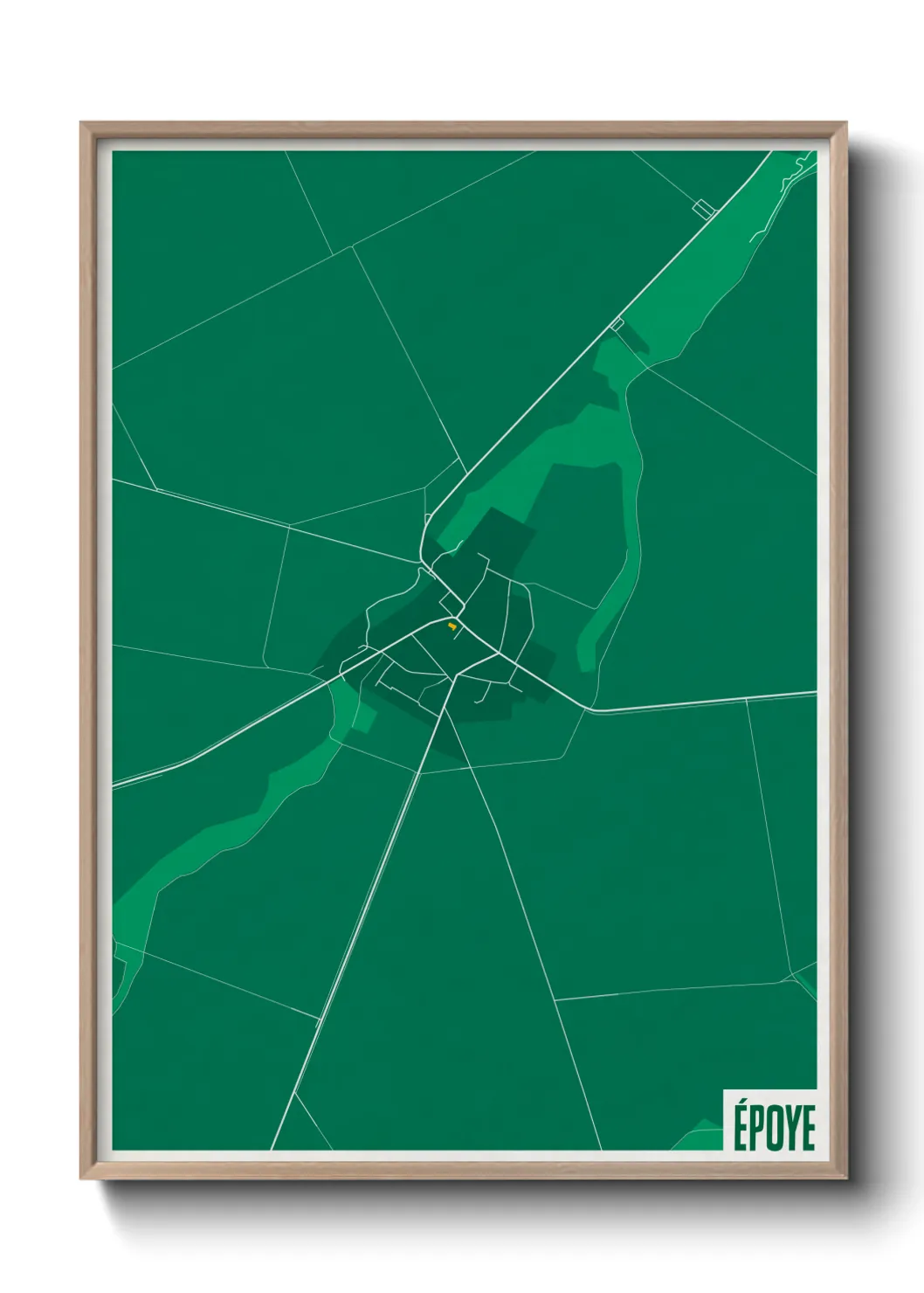 Une affiche de carte sur Époye