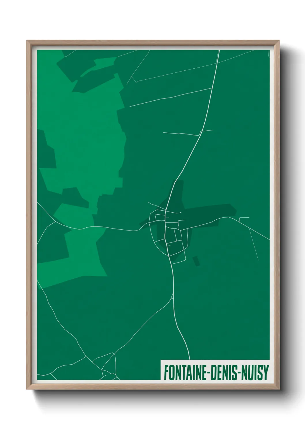 Un poster carteFontaine-Denis-Nuisy