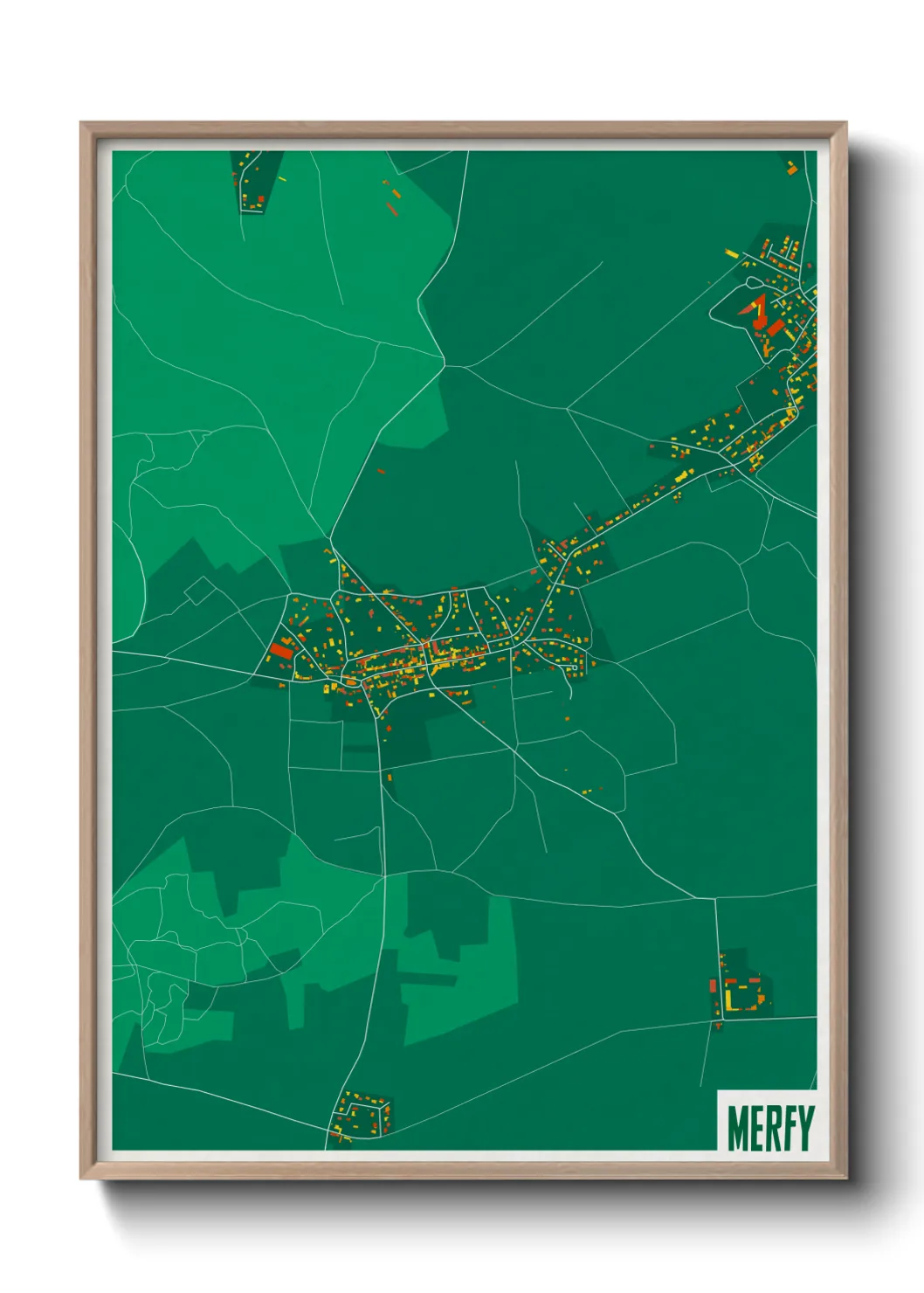 Une affiche de carte sur Merfy