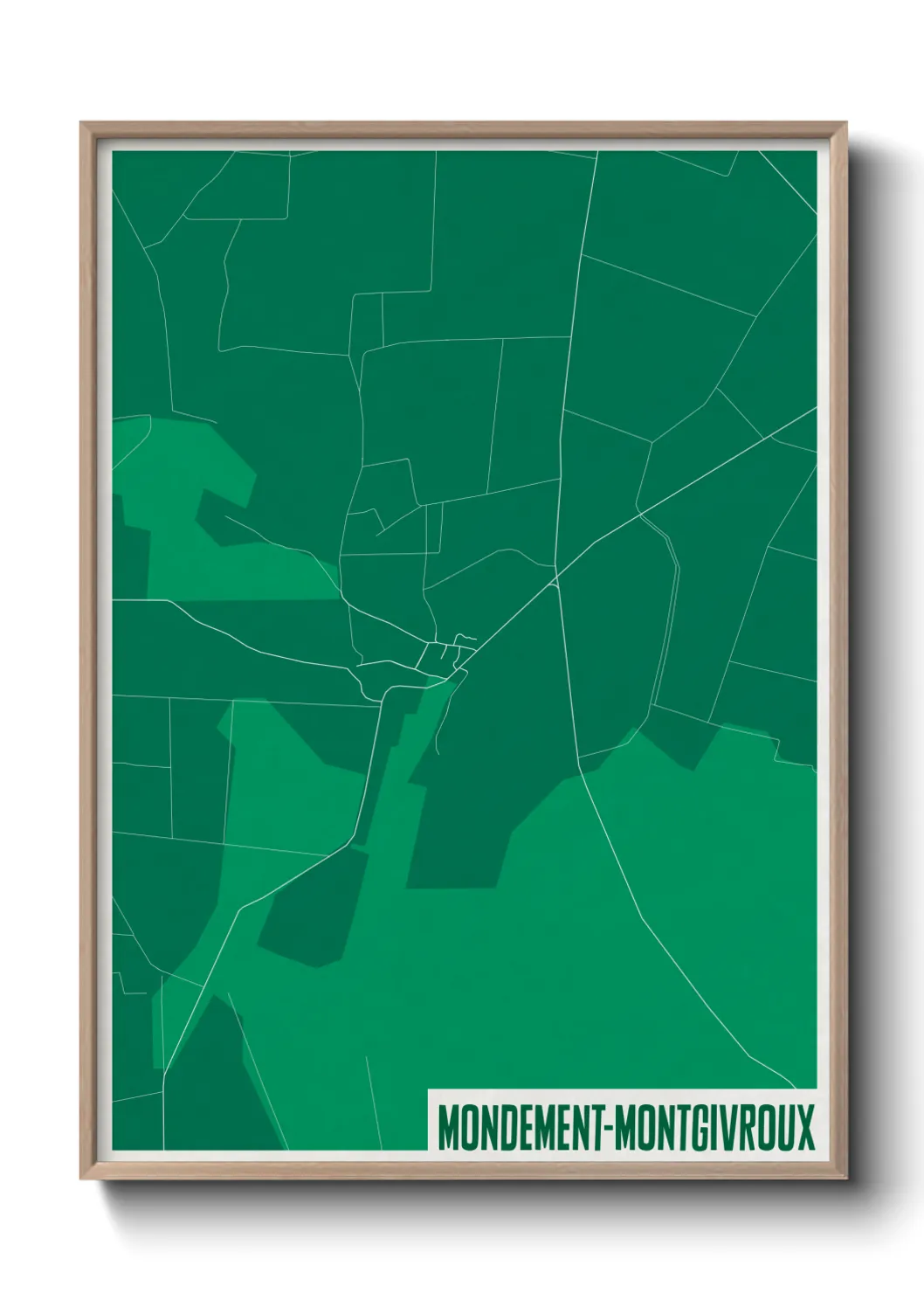 Une affiche de carte sur Mondement-Montgivroux