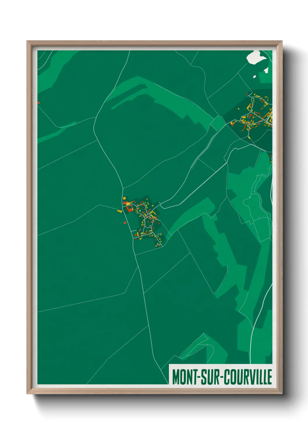 Un poster carteMont-sur-Courville