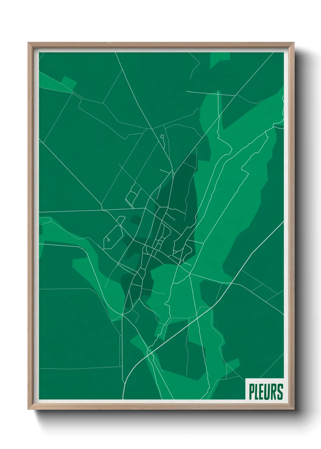 Une affiche de carte sur Pleurs