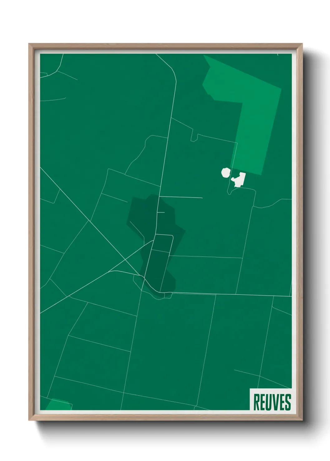 Une affiche de carte sur Reuves