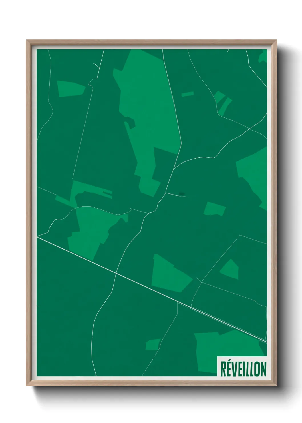 Une affiche de carte sur Réveillon