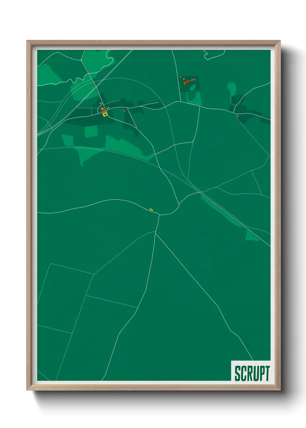 Une affiche de carte sur Scrupt