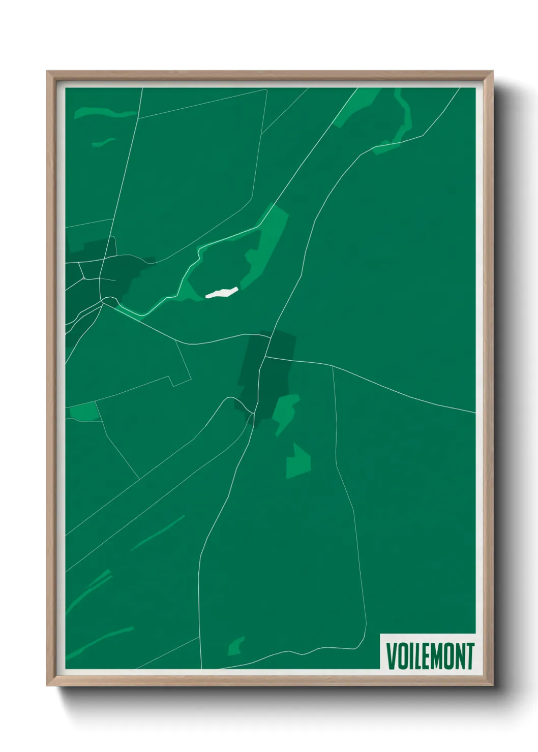 Une affiche de carte sur Voilemont