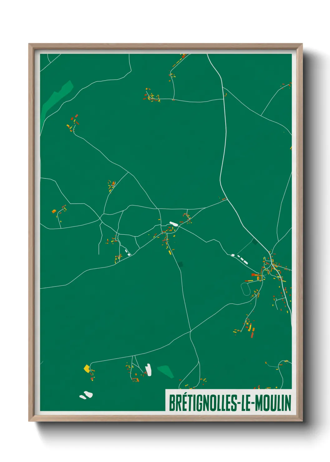 Un poster carteBrétignolles-le-Moulin