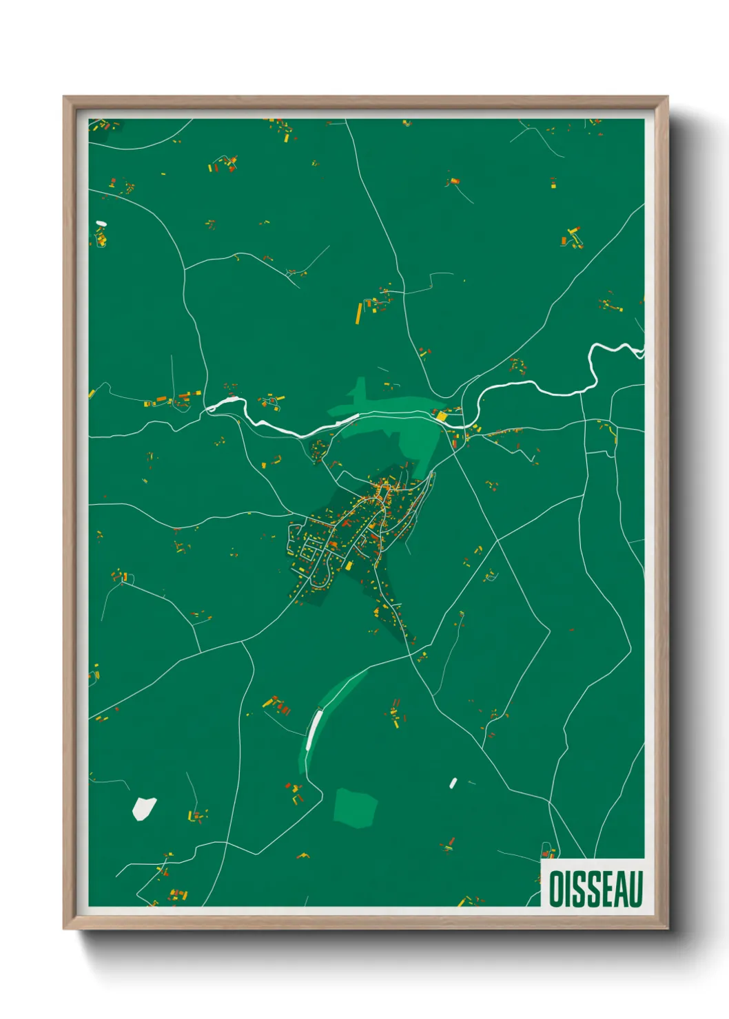 Une affiche de carte sur Oisseau