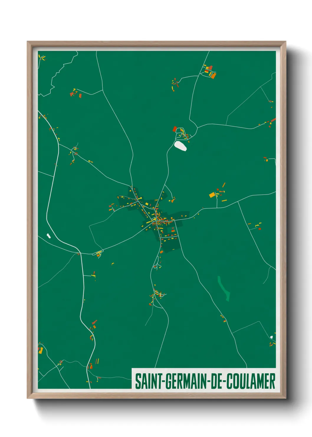 Un poster carteSaint-Germain-de-Coulamer