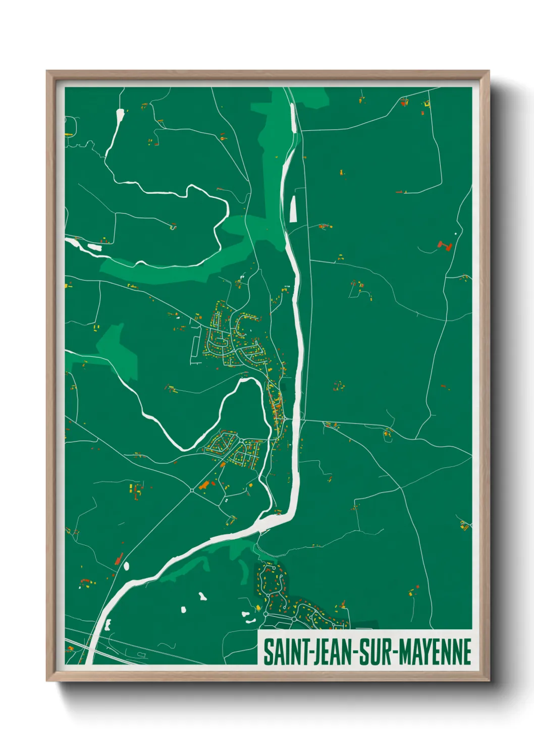 Un poster carteSaint-Jean-sur-Mayenne
