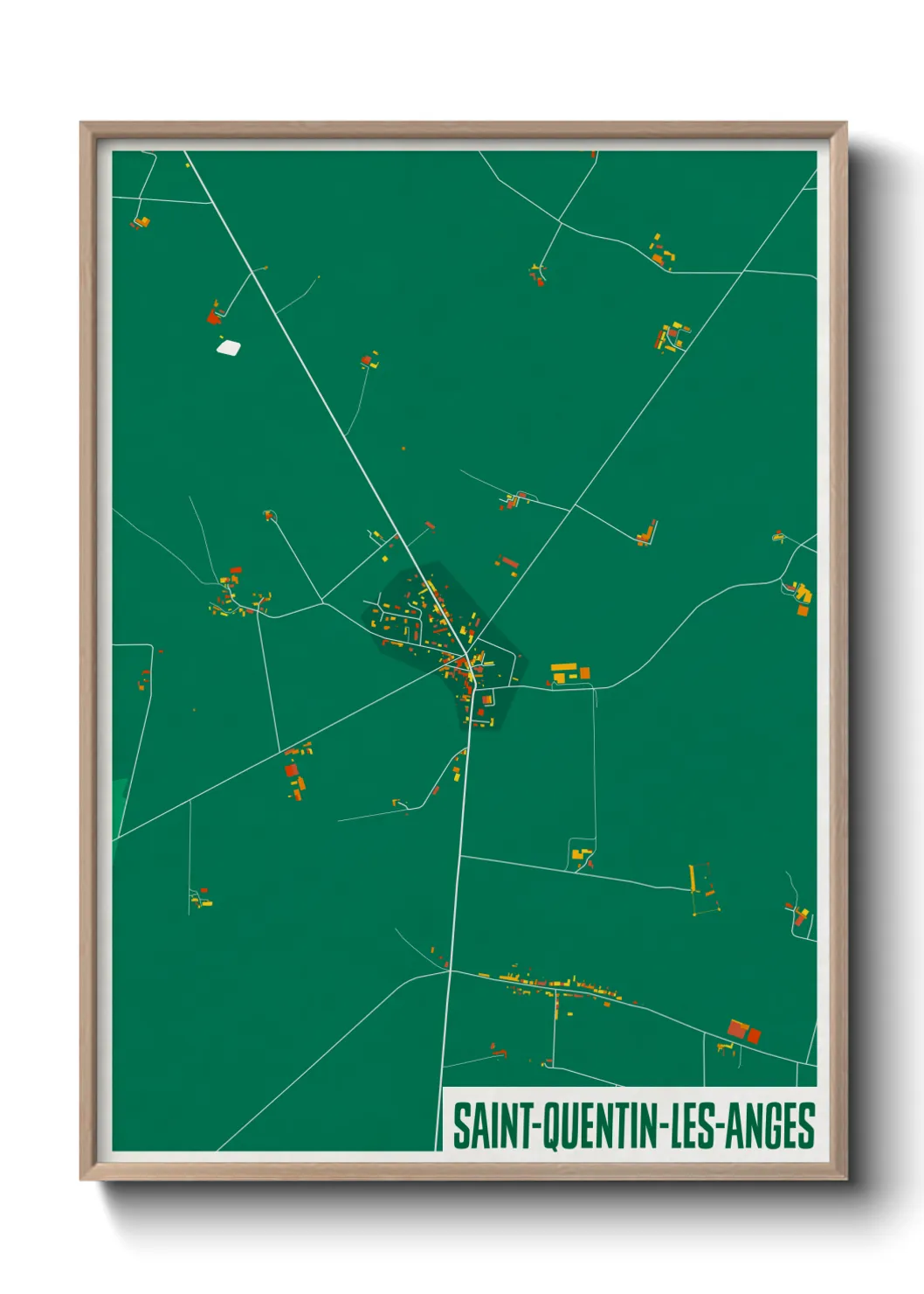 Un poster carteSaint-Quentin-les-Anges