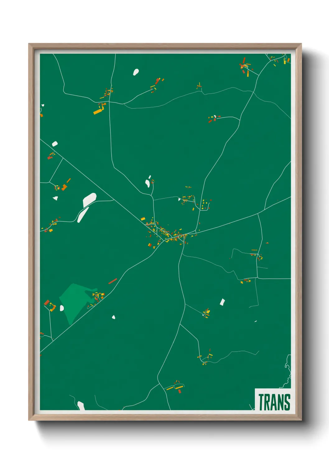 Une affiche de carte sur Trans