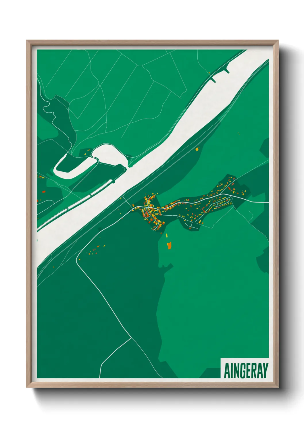 Une affiche de carte sur Aingeray