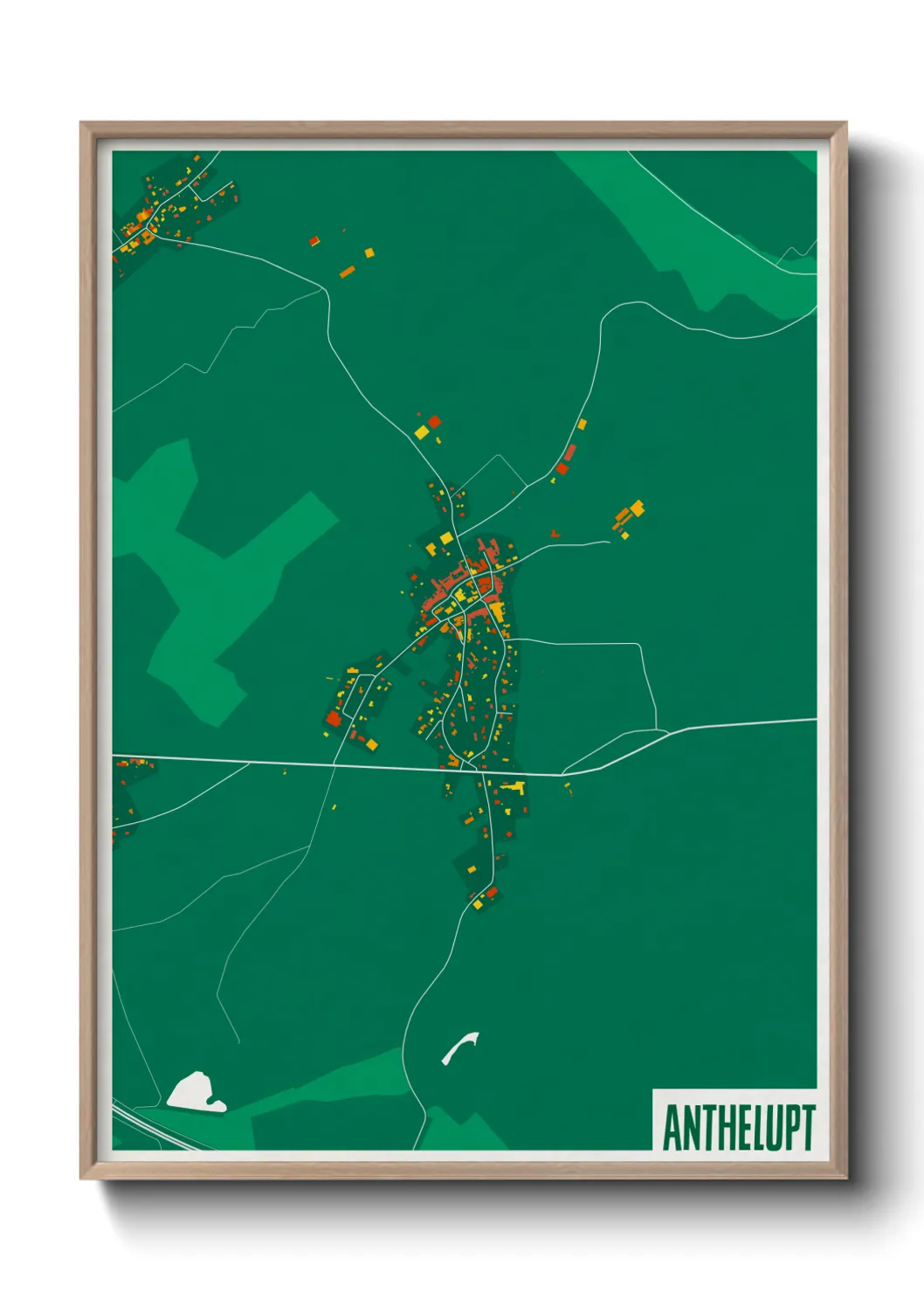 Une affiche de carte sur Anthelupt