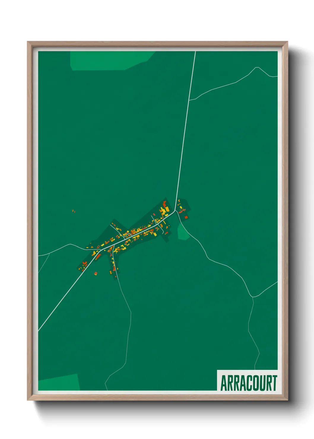 Une affiche de carte sur Arracourt