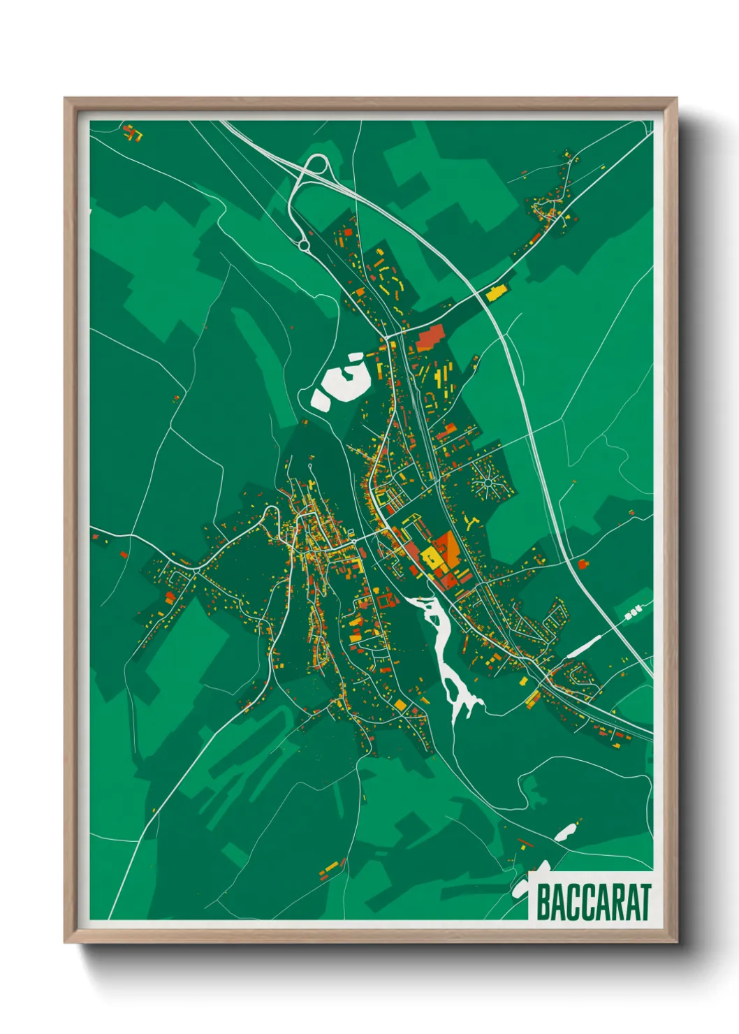 Une affiche de carte sur Baccarat