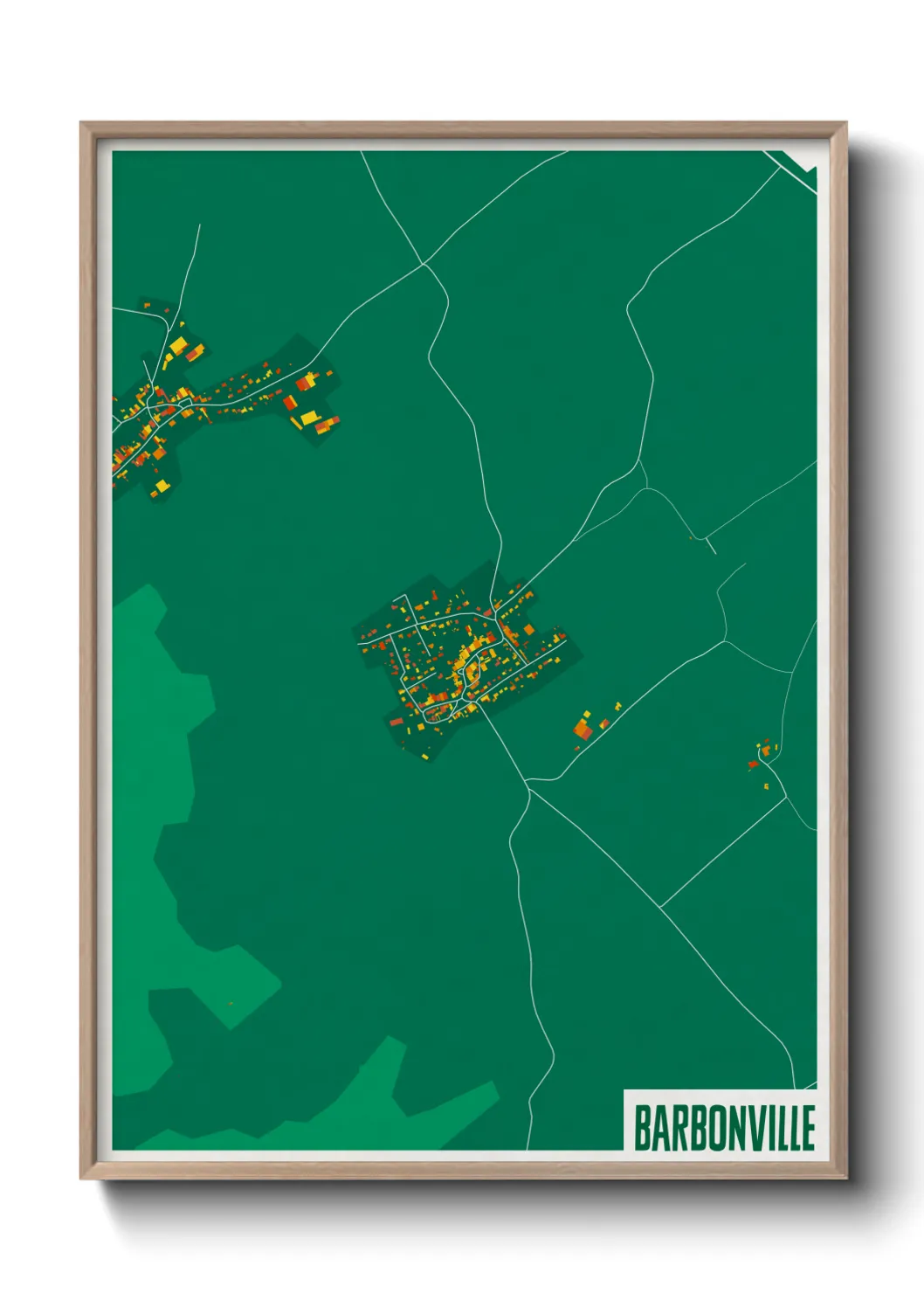 Une affiche de carte sur Barbonville