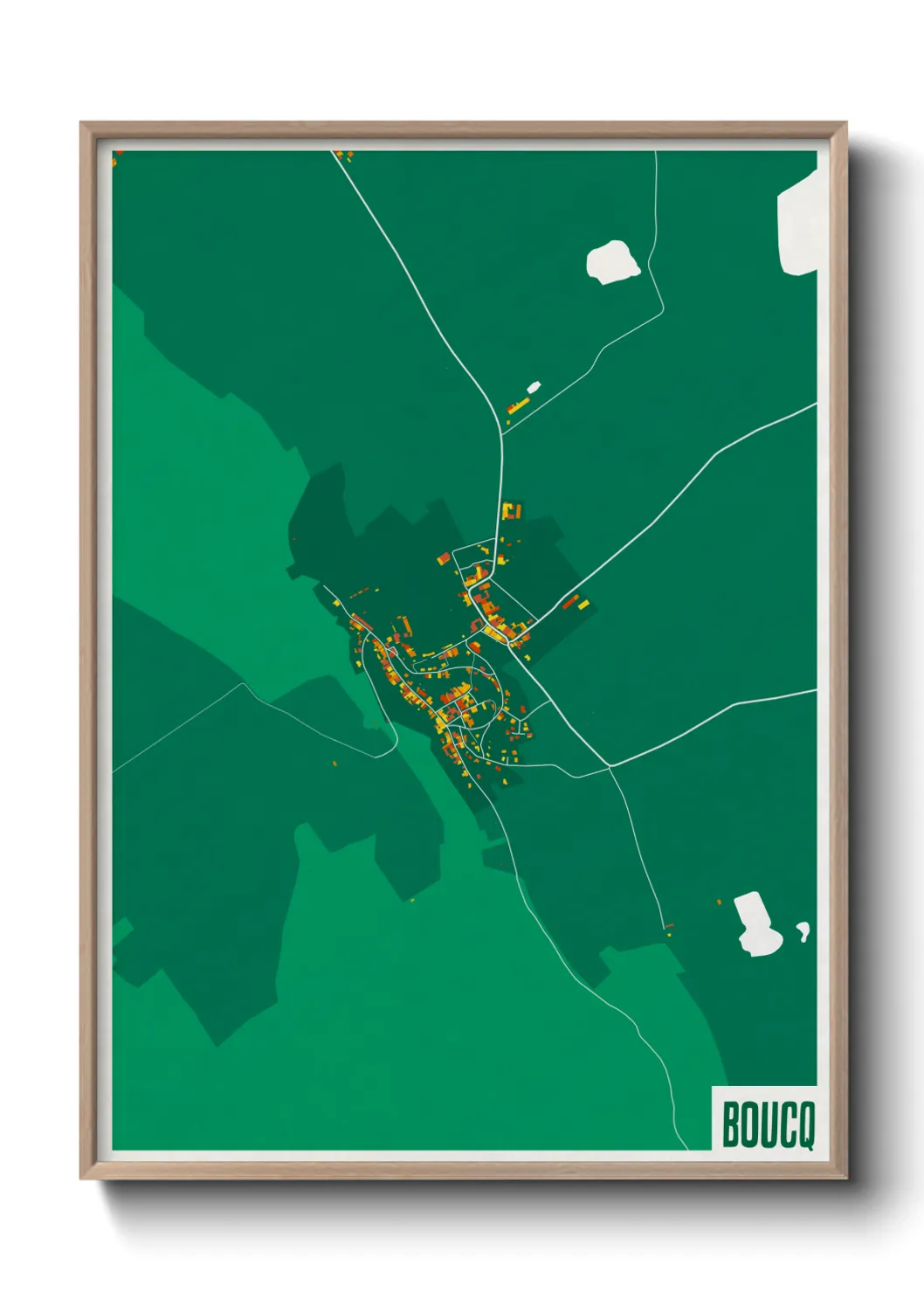 Une affiche de carte sur Boucq