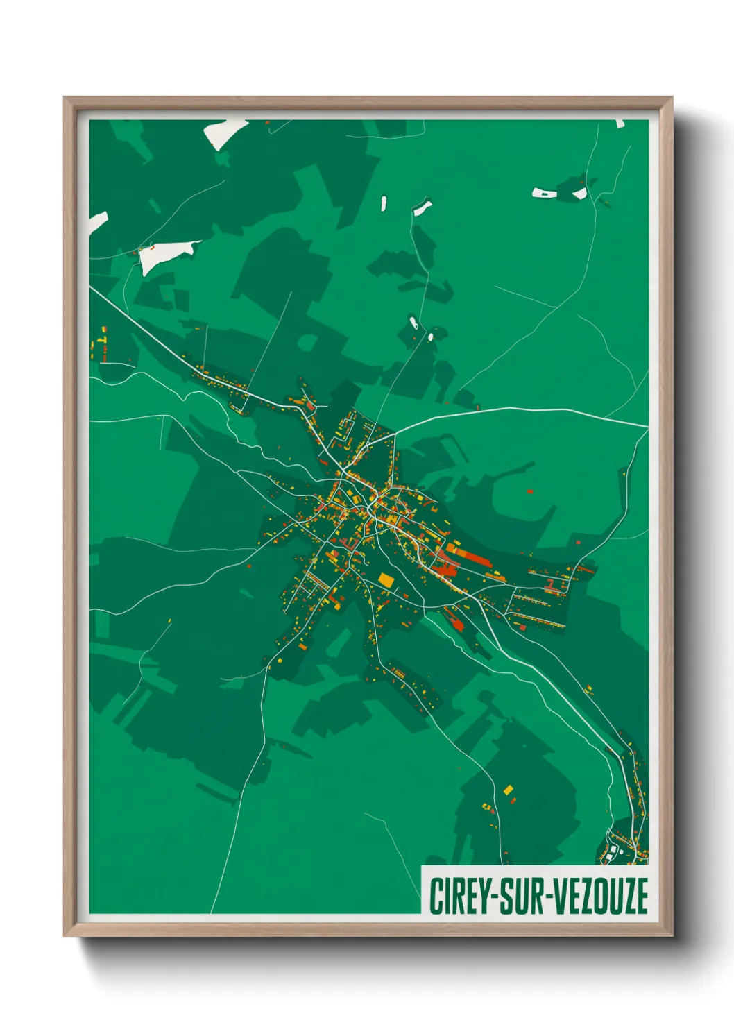 Une affiche de carte sur Cirey-sur-Vezouze