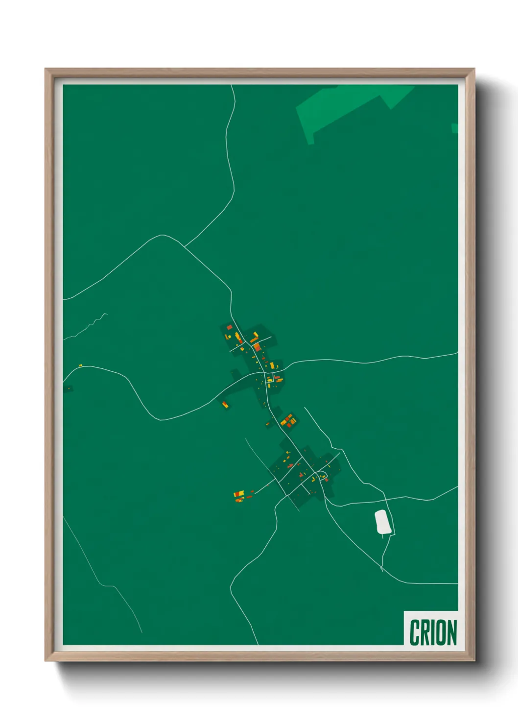 Une affiche de carte sur Crion