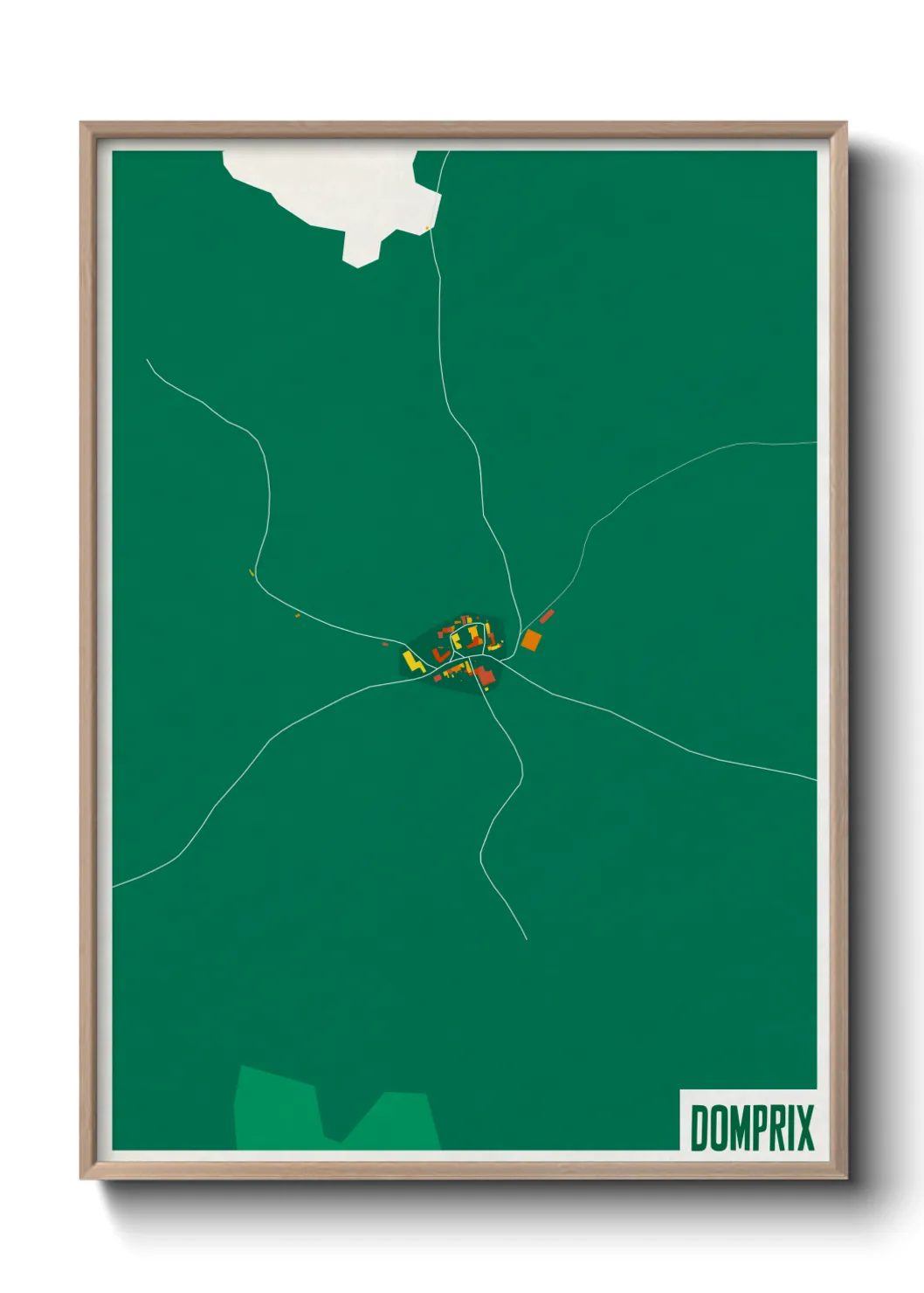 Une affiche de carte sur Domprix