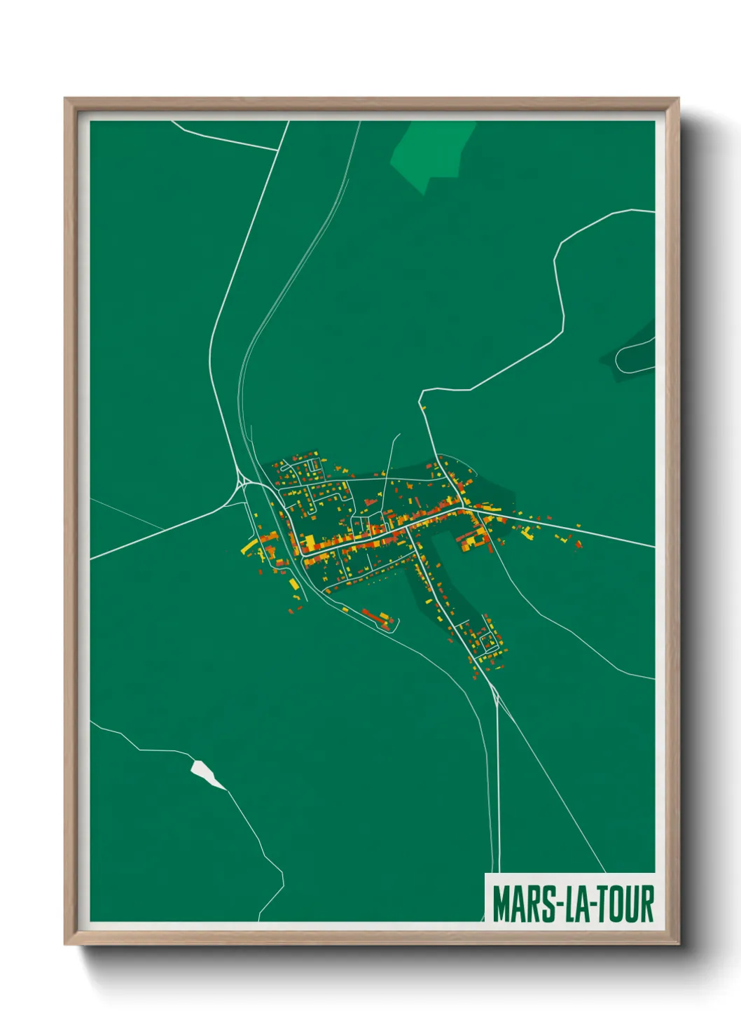 Une affiche de carte sur Mars-la-Tour