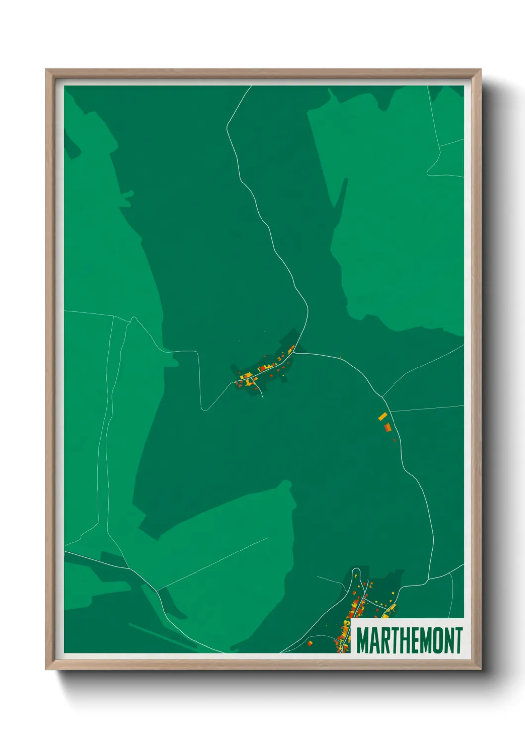 Une affiche de carte sur Marthemont