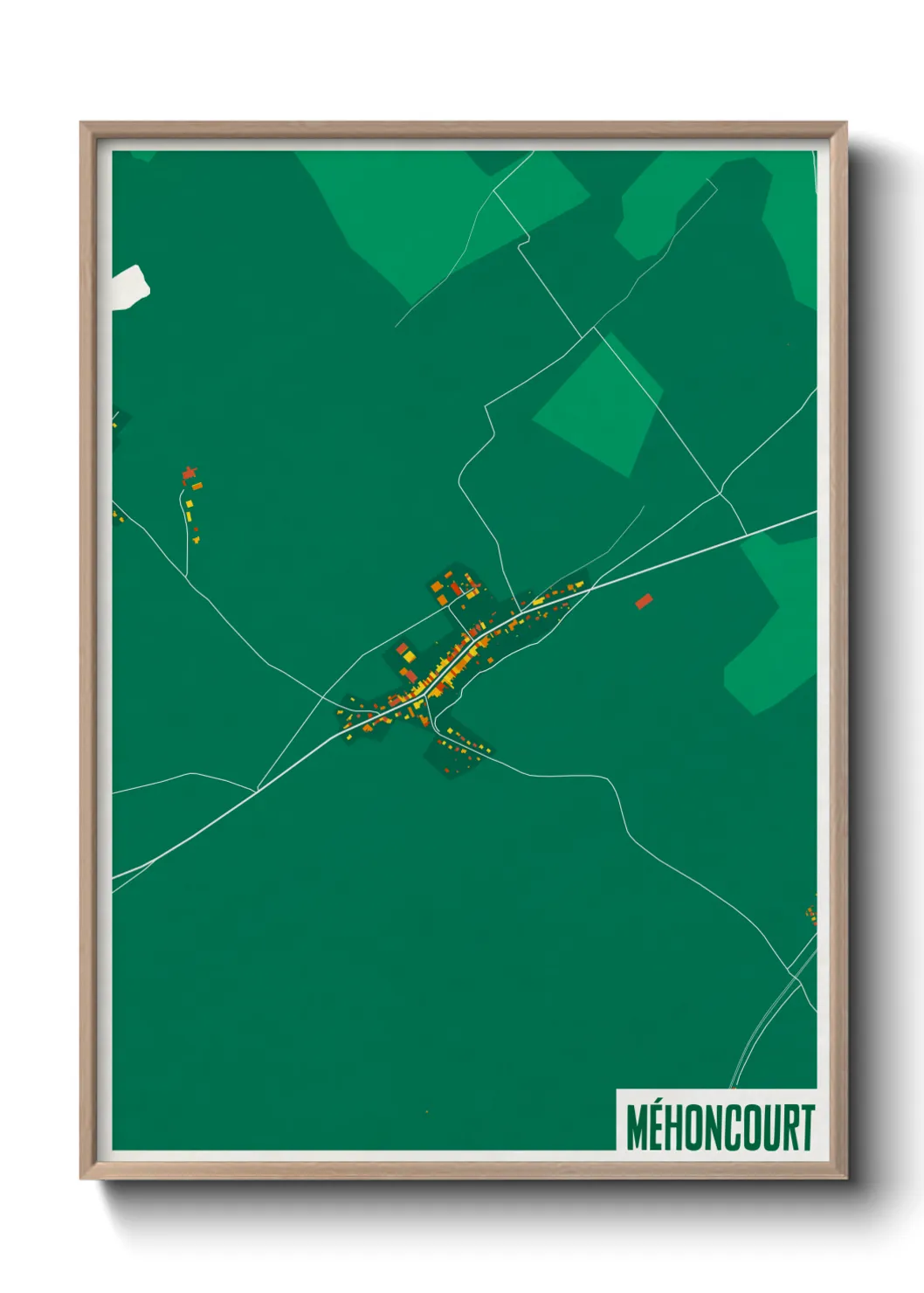 Une affiche de carte sur Méhoncourt