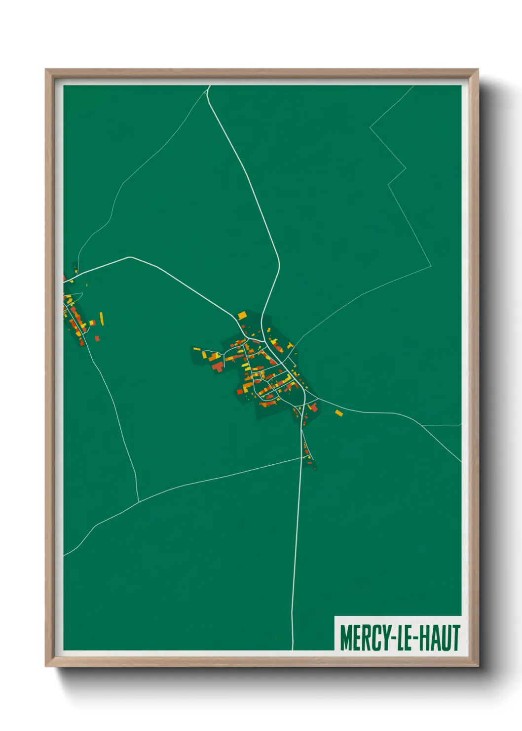 Une affiche de carte sur Mercy-le-Haut