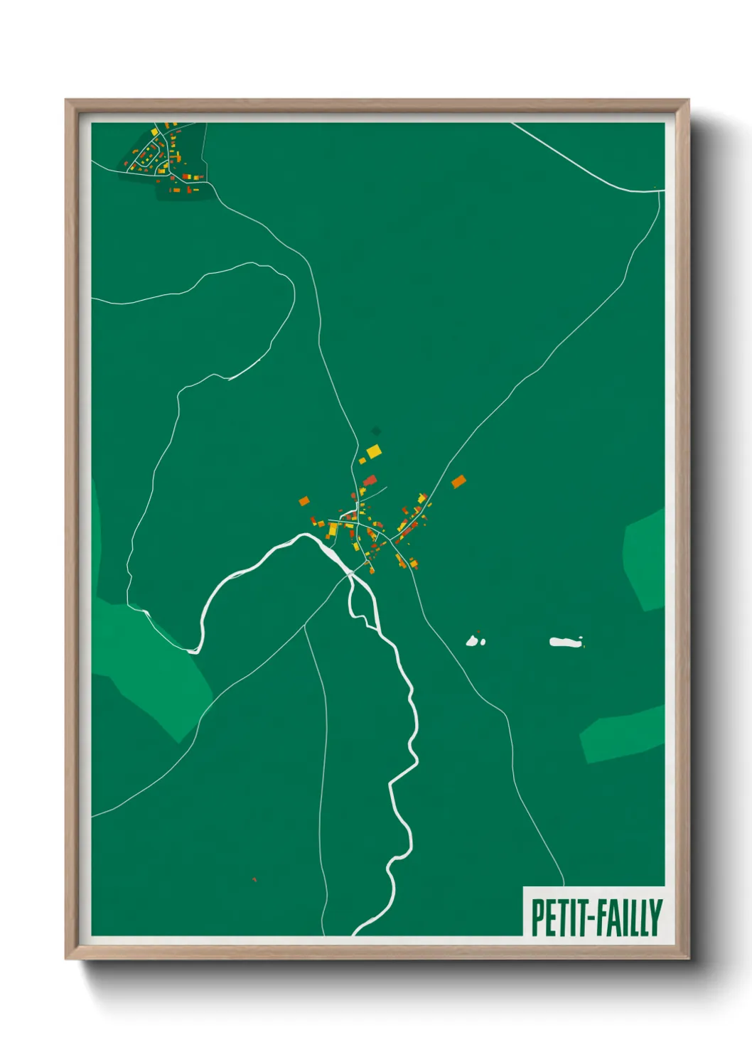 Une affiche de carte sur Petit-Failly