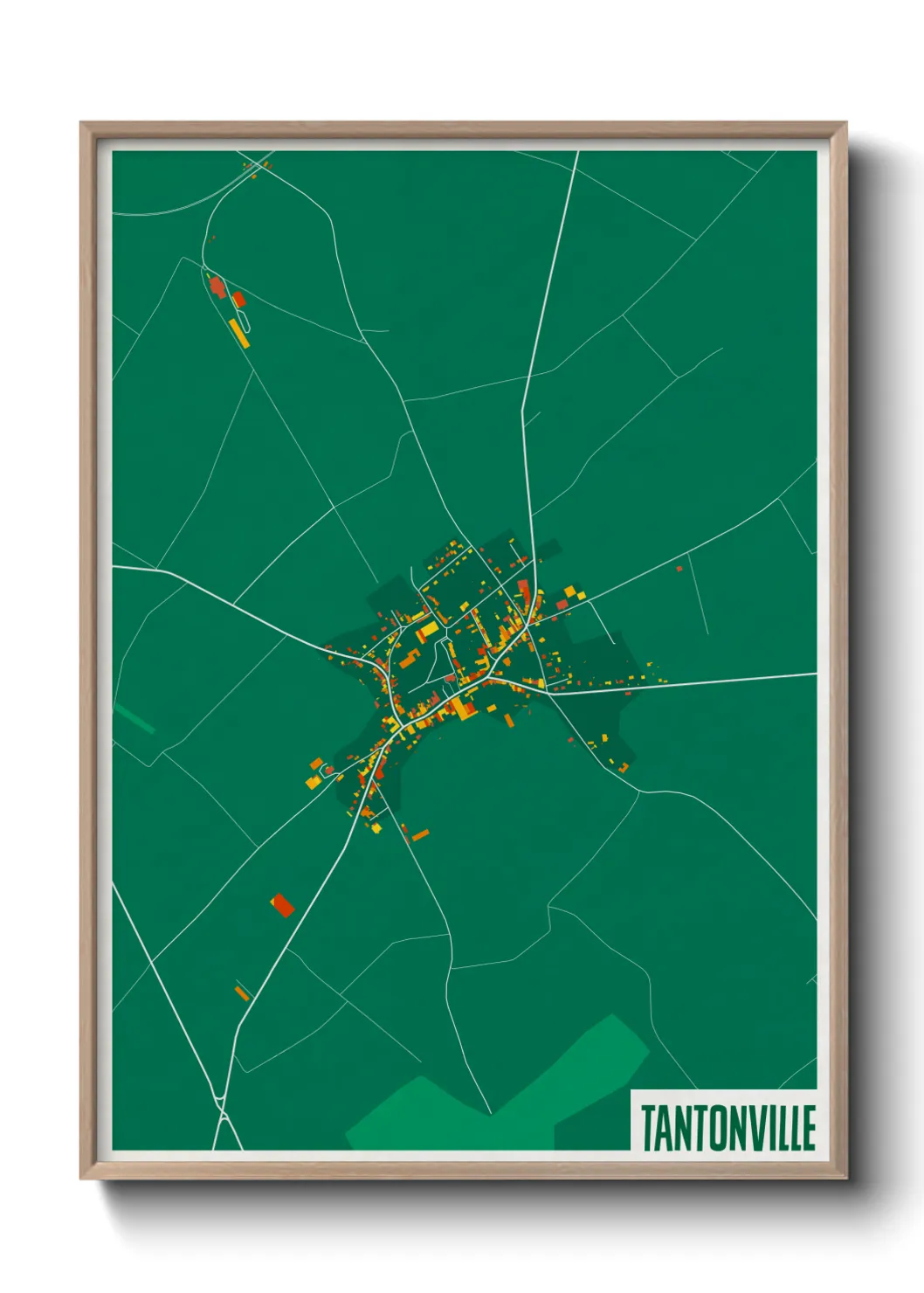 Une affiche de carte sur Tantonville