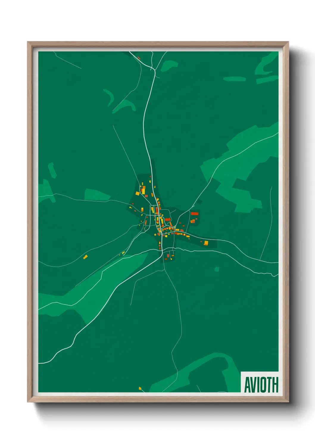 Une affiche de carte sur Avioth