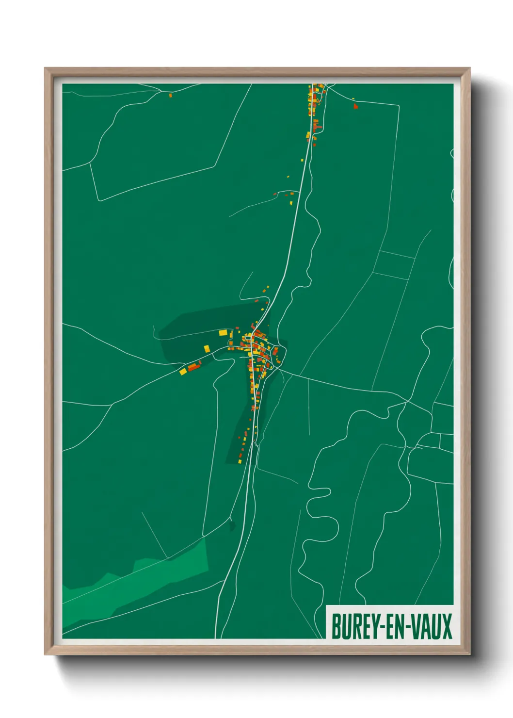 Un poster carteBurey-en-Vaux