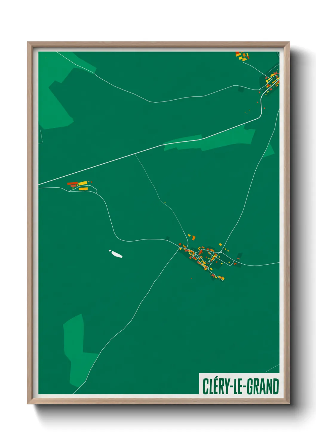 Un poster carteCléry-le-Grand