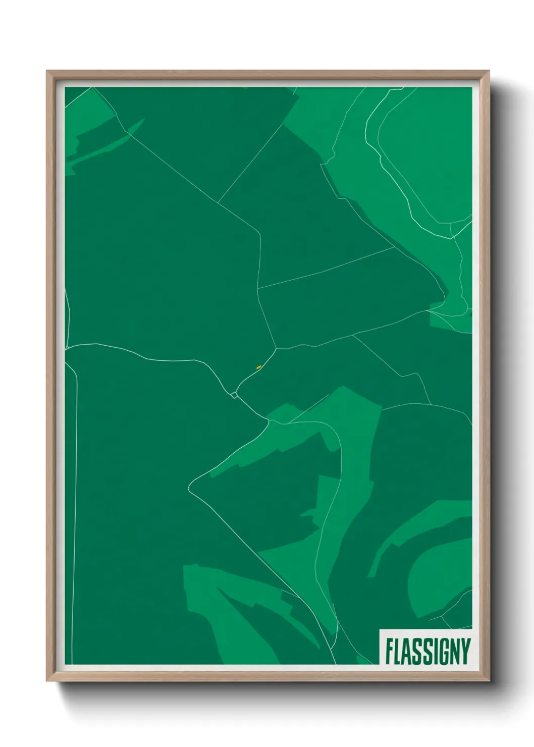 Une affiche de carte sur Flassigny