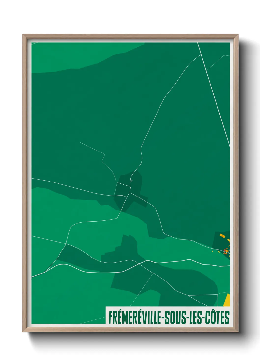 Une affiche de carte sur Frémeréville-sous-les-Côtes