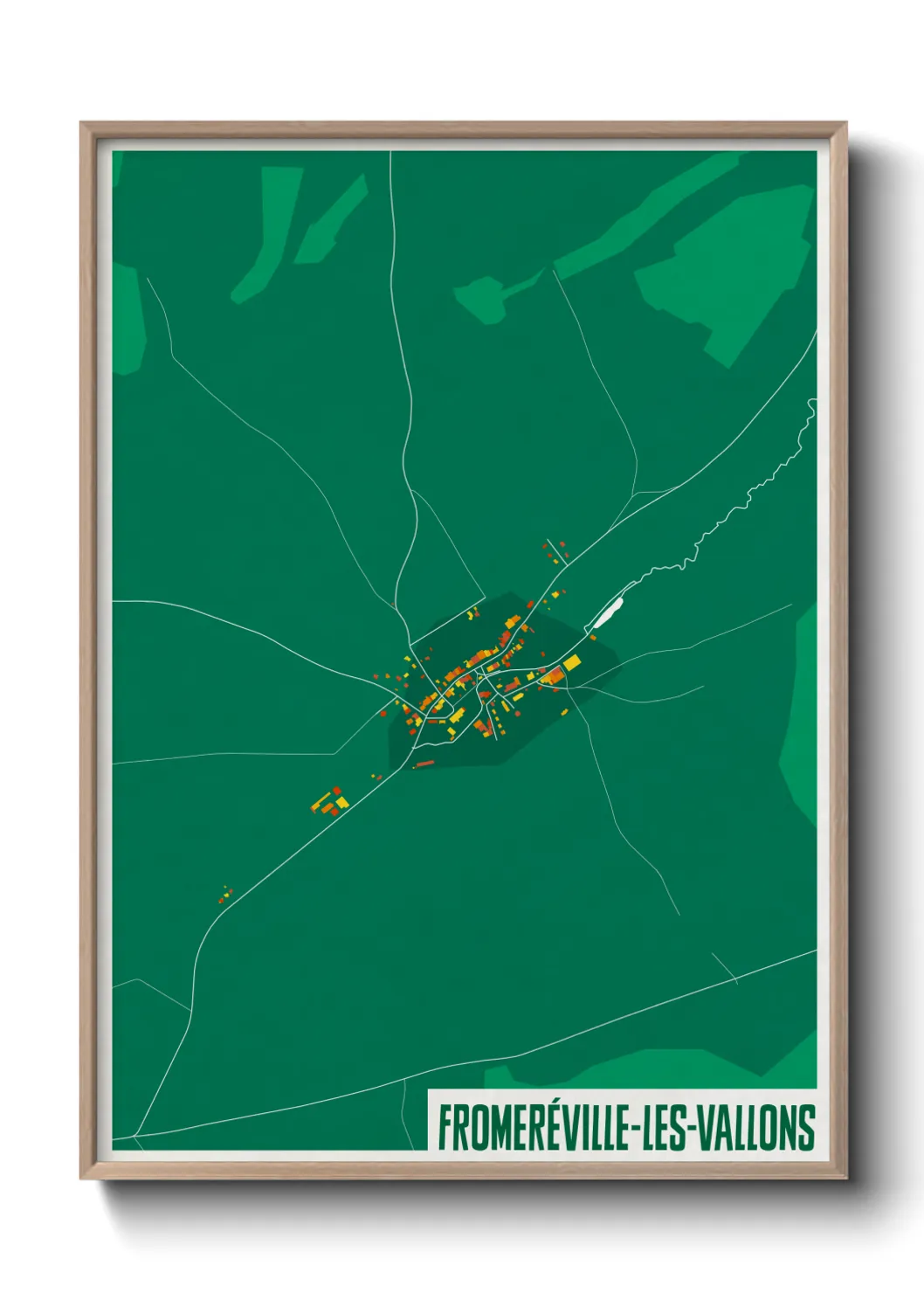Une affiche de carte sur Fromeréville-les-Vallons