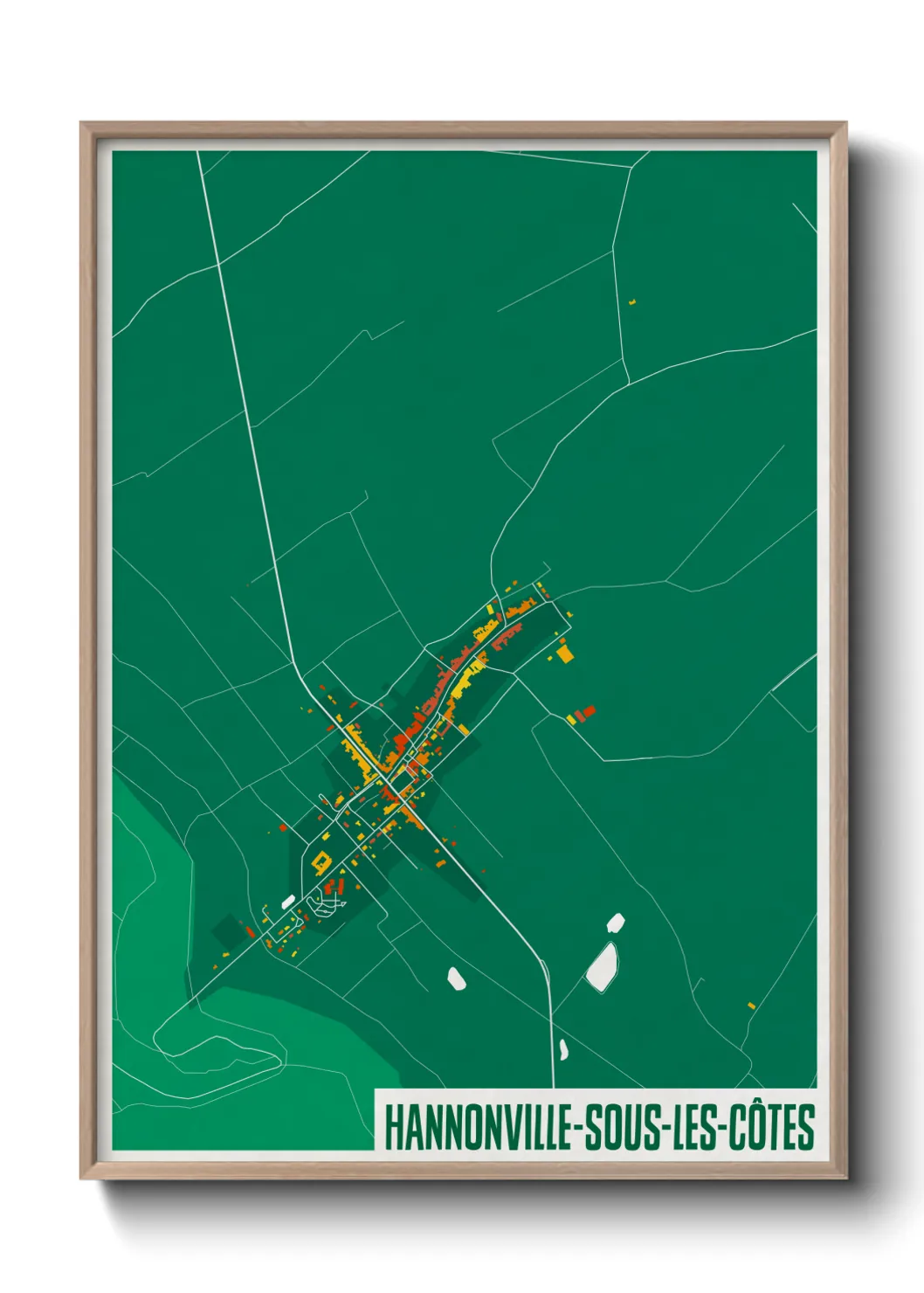 Une affiche de carte sur Hannonville-sous-les-Côtes