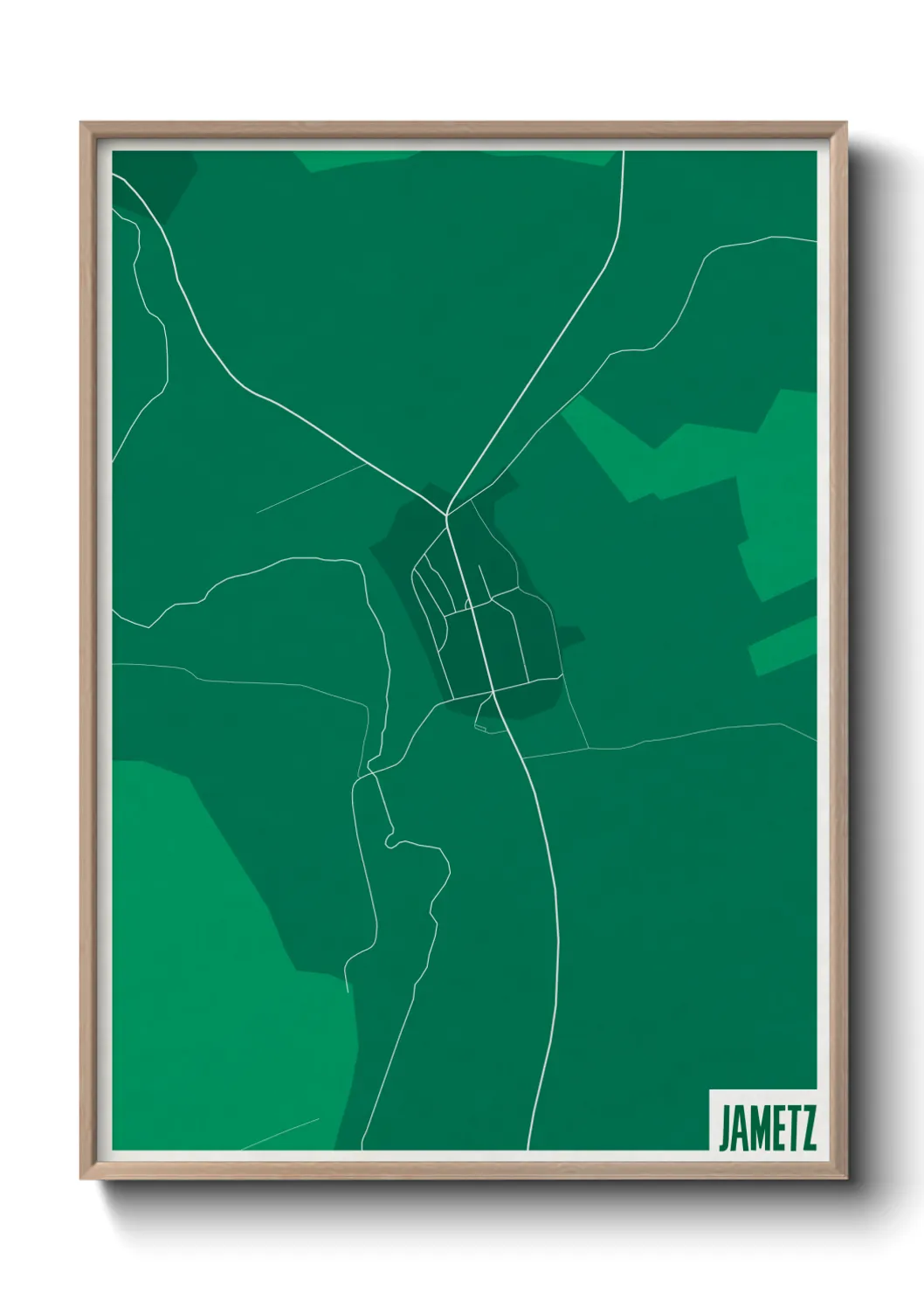 Une affiche de carte sur Jametz