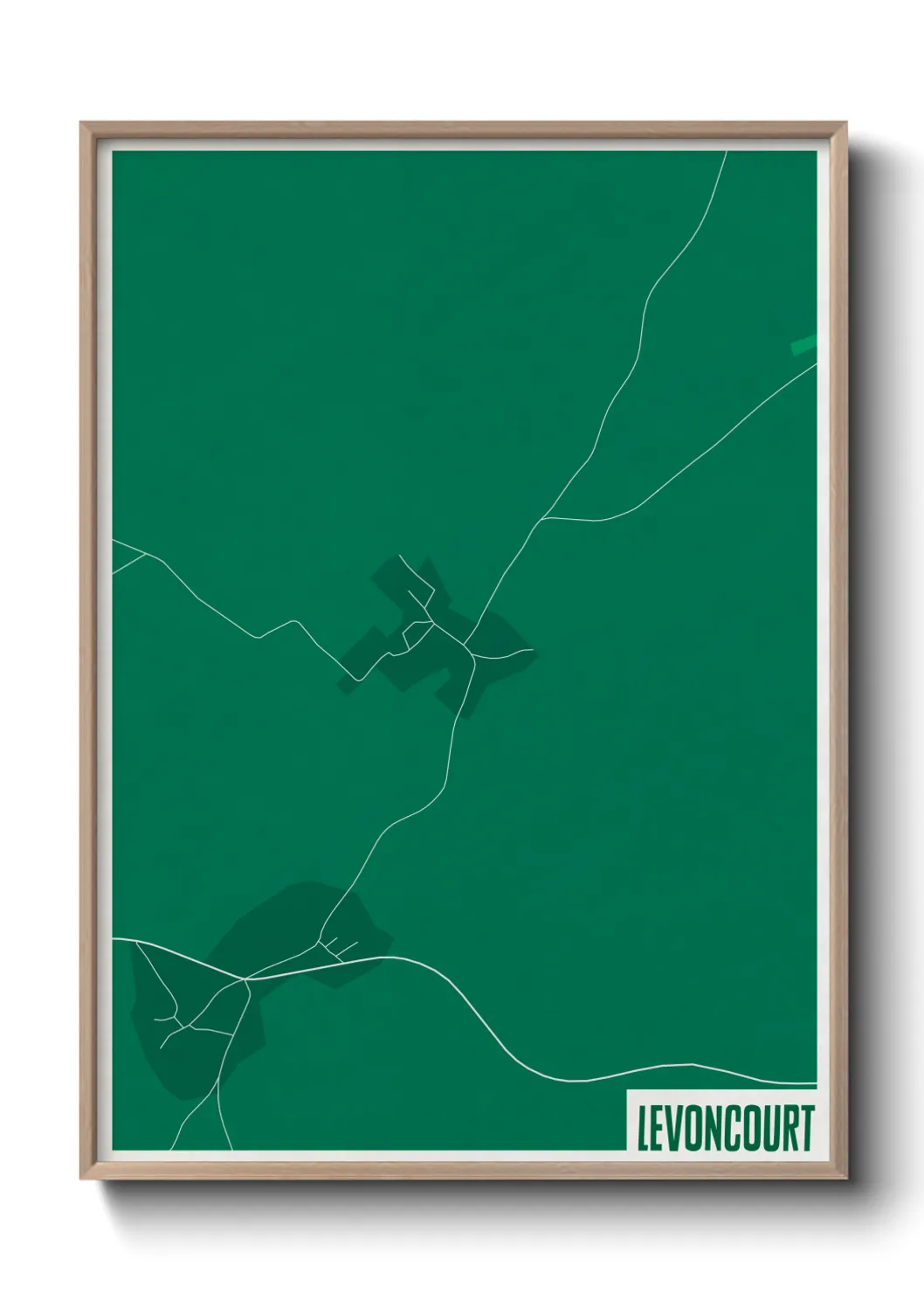 Une affiche de carte sur Levoncourt