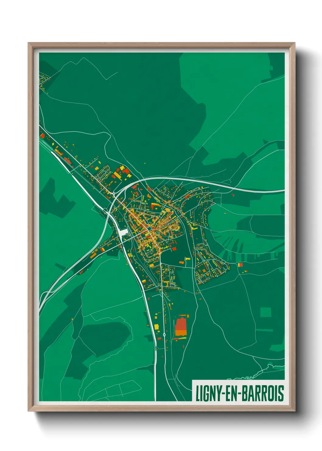 Un poster carteLigny-en-Barrois