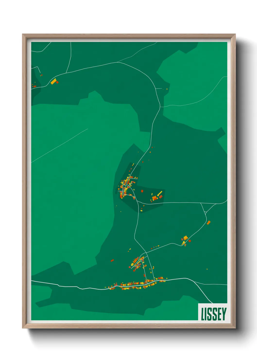 Une affiche de carte sur Lissey