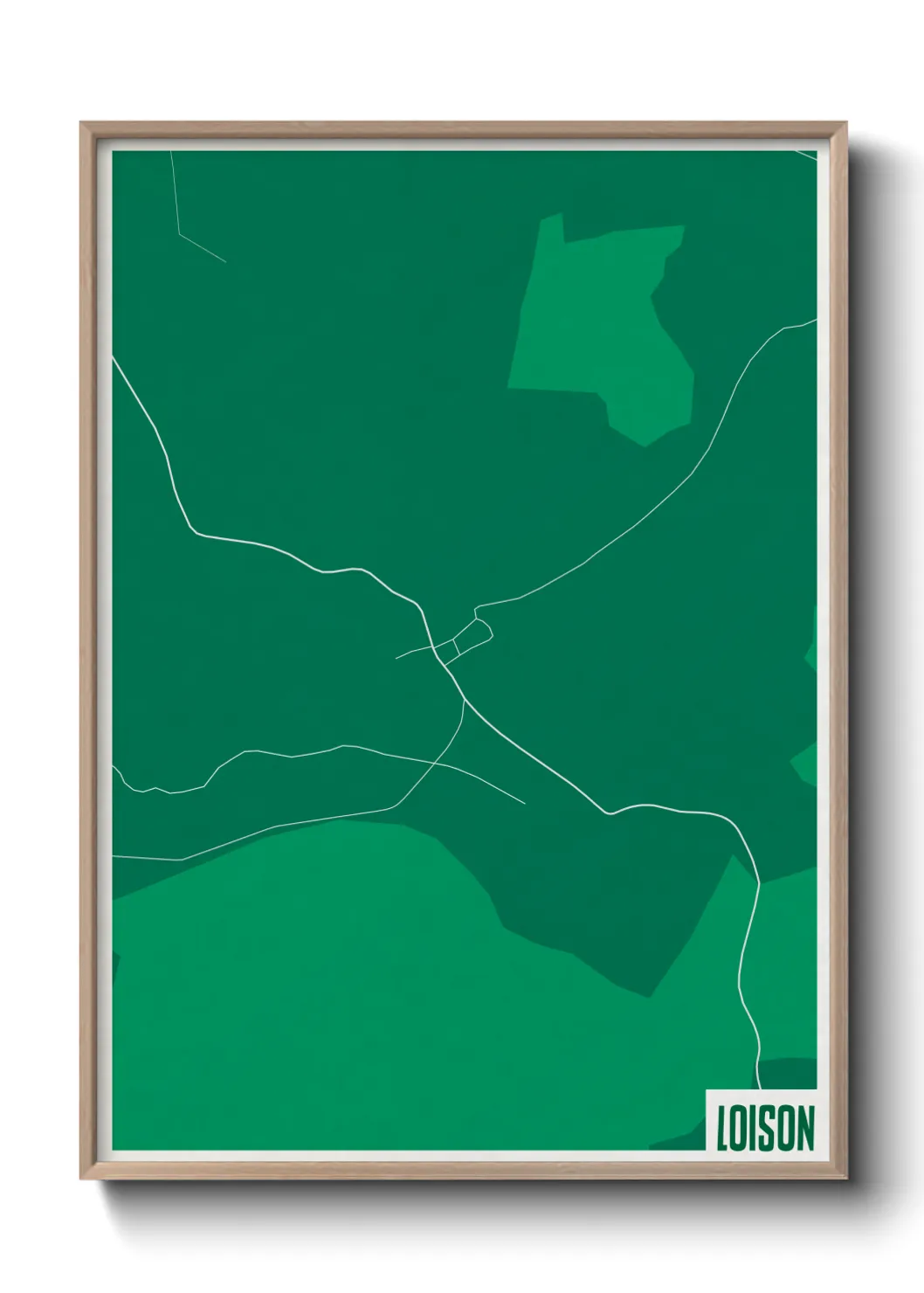 Une affiche de carte sur Loison