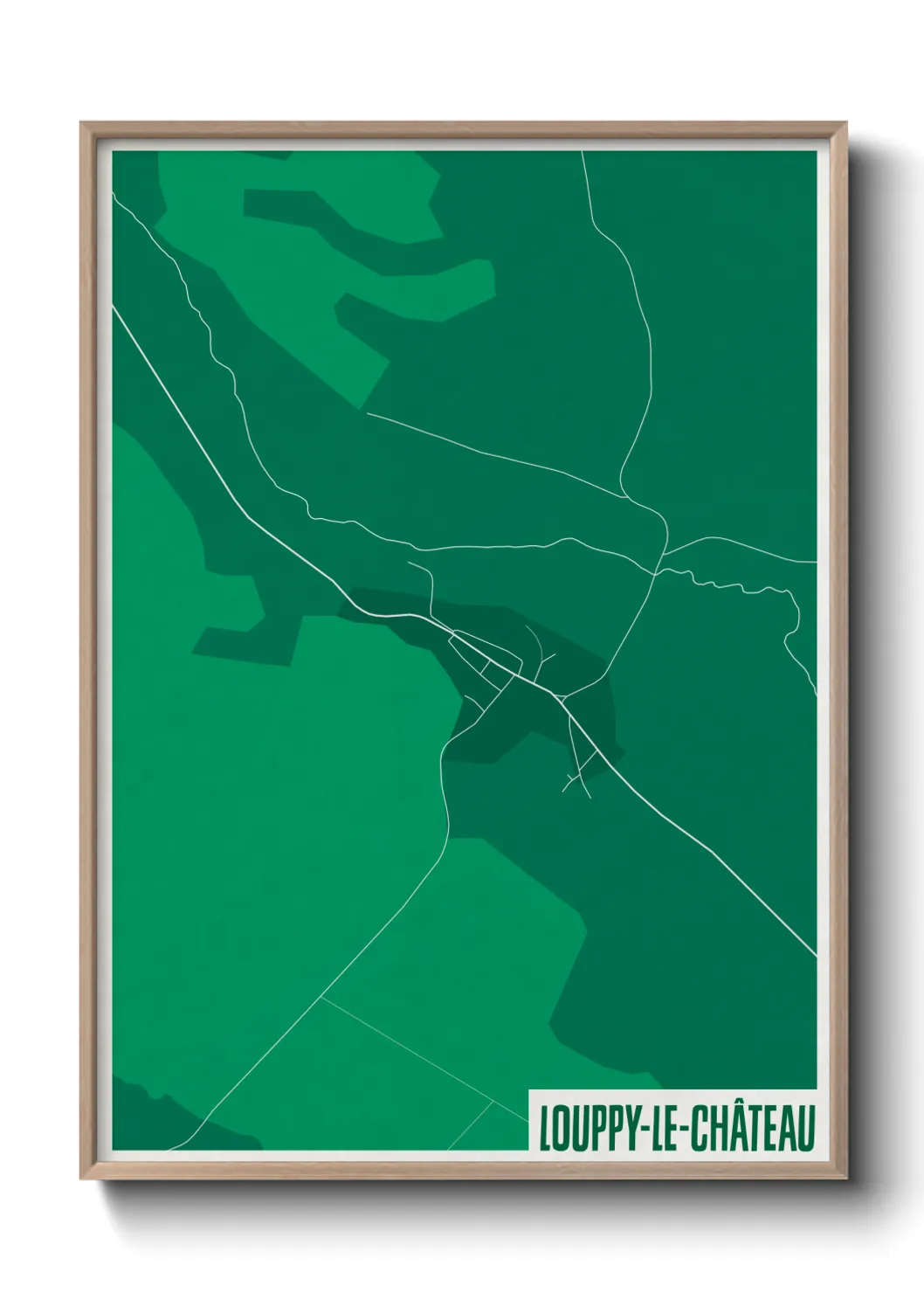 Une affiche de carte sur Louppy-le-Château