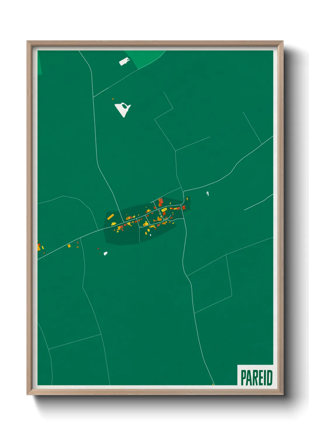 Une affiche de carte sur Pareid